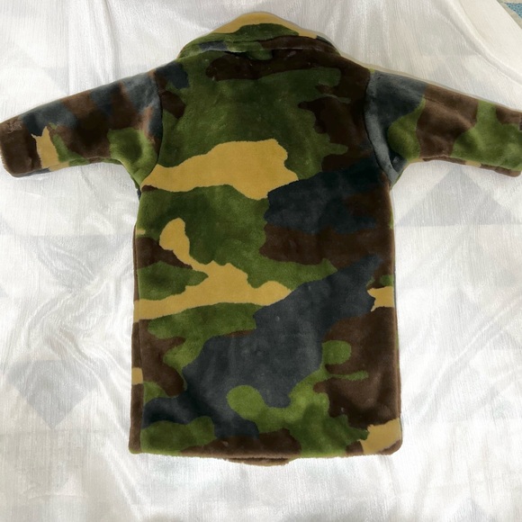 Adidas Ivy Park Beyonce Unisex Kids Sz 5/6/2XS Faux Fur Camouflage Jacket Coat - Picture 5 of 14